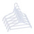 White Plastic Economy Hangers with Hang Bar