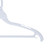 White Plastic Economy Hangers with Hang Bar
