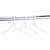 Sloped Shoulder White Plastic Children's Dress Hangers