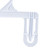 8 inch White Children's Plastic Skirt and Pants Hangers