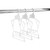Economy White Children's Plastic Clothing Hanger Set