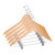 17 inch Natural Wood All Purpose Suit Hangers