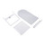 Tilting Clear Acrylic Countertop Mirror