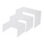 4 inch Rectangular Nesting Clear Acrylic Display Risers - Set of 3