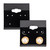 1 ½ inch Square Black Velour Earring Cards