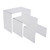 6, 8, 10 inch Rectangular Nesting Clear Acrylic Display- Set of 3