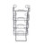 4-Tier Black Countertop Cap Display