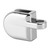 2-Piece Chrome Metal Hasp for Glass Panels