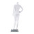 Female Headless White Plastic Mannequin- Bent Arm
