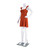 Female Headless White Plastic Mannequin- Bent Arm