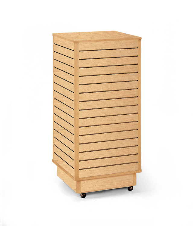 Slatwall Tower with Rolling Base | Store Supply Warehouse