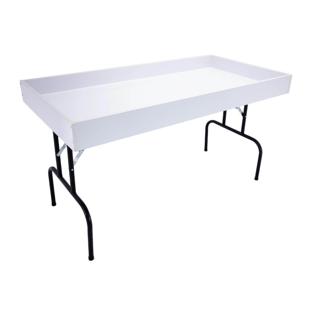 Table console à 3 niveaux en bois et métal La Casa Blanca - Blanc - L