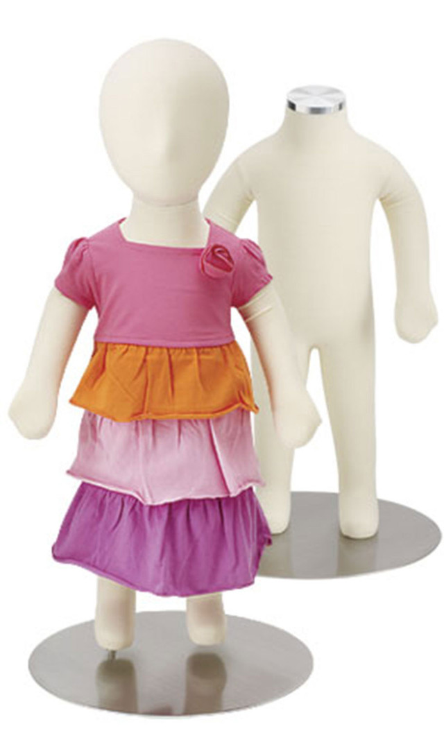 Silicone Mannequin Full Body Flexible Full-Body Child Mannequin - Jersey-Covered Dress Form Display Model CH07T Posable Mannequin Silicone Mannequin Full Body Flexible Full-Body Child Mannequin - Jersey-Covered Dress Form Display Model CH07T Posable Mannequin