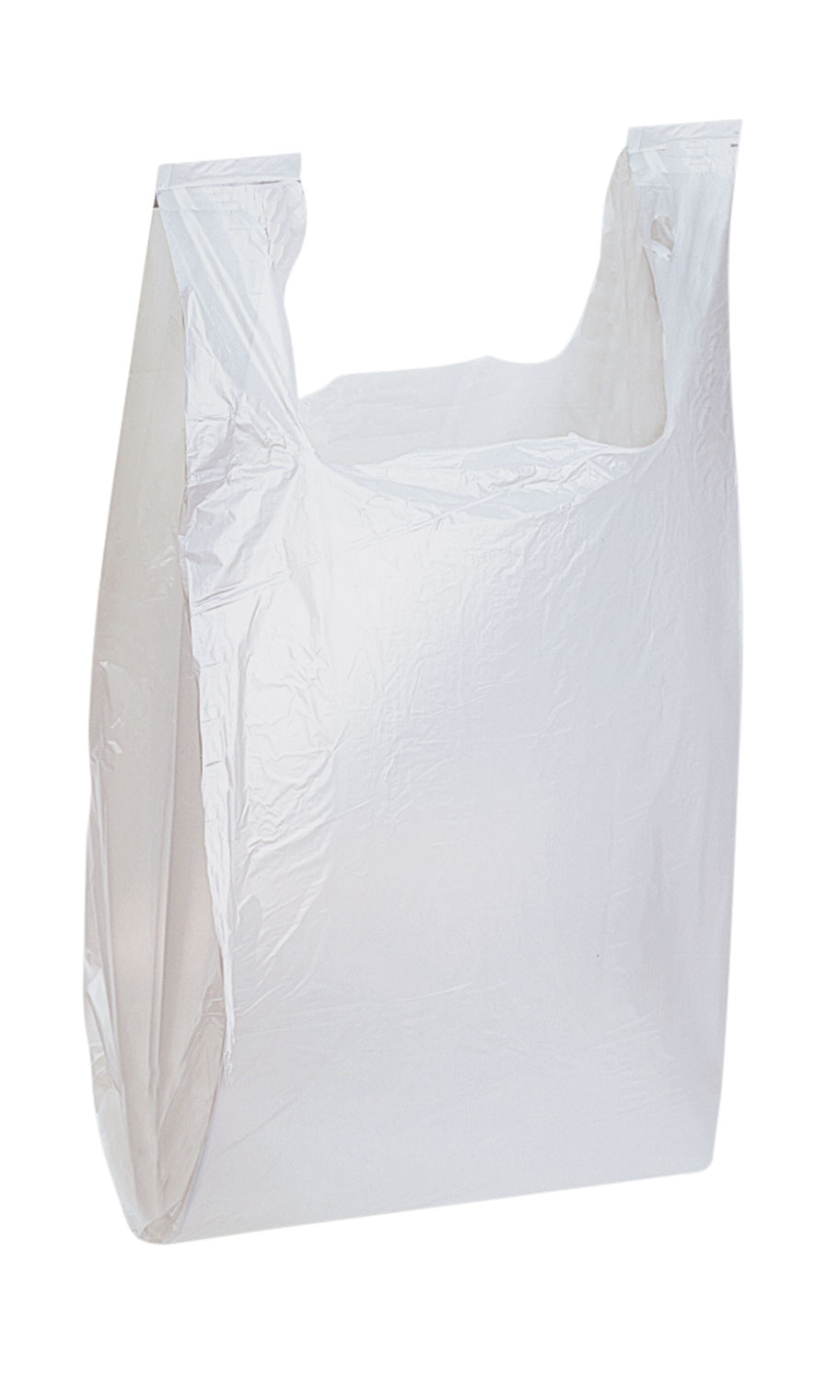 Immunity Bags Tee (White）M Medium White Plastic T-Shirt Bags - Case of 1,000