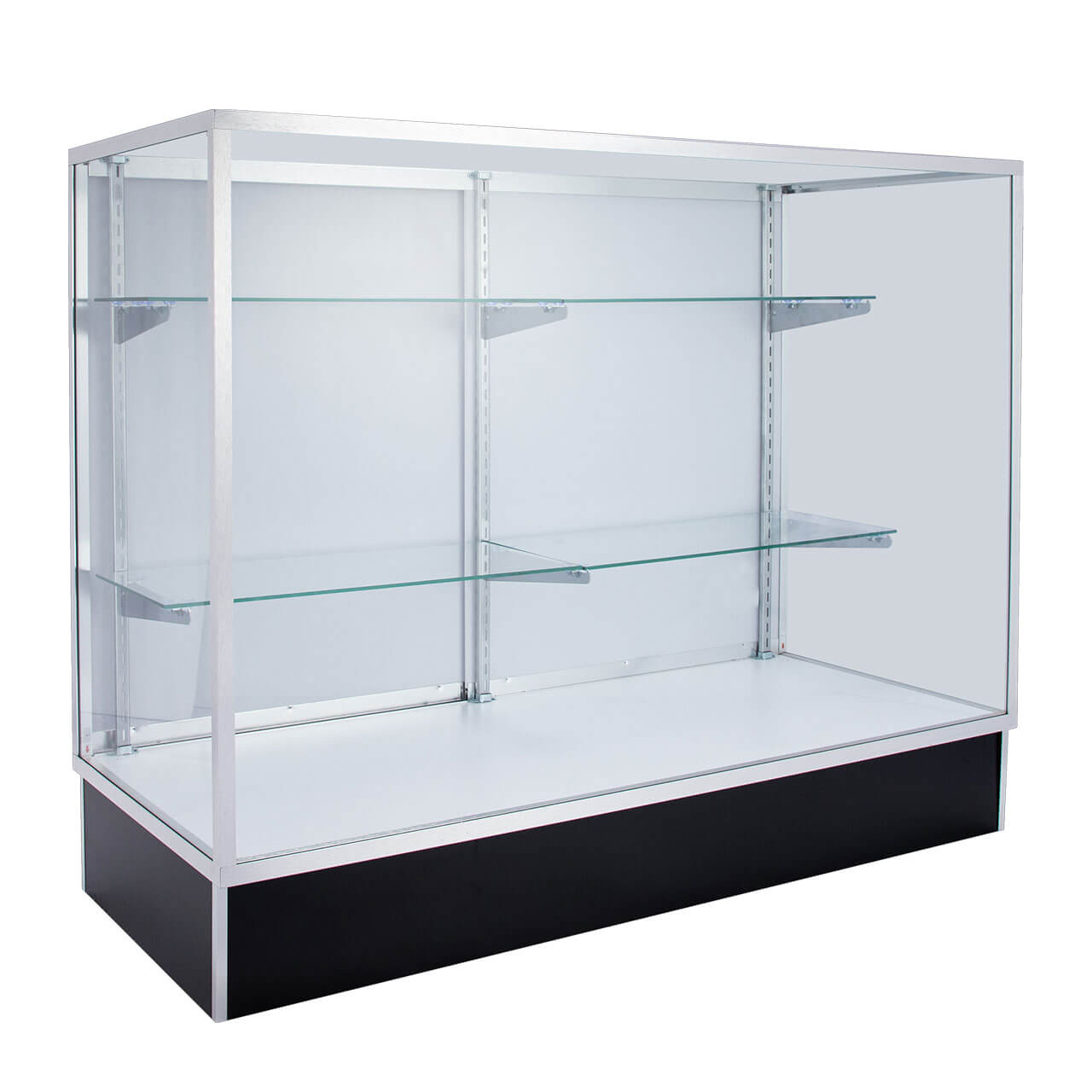 48 Inch Extra Vision Metal Framed Black Display Case - Fully