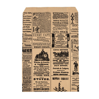 Small Newsprint Paper Merchandise Bags | Store Supply Warehouse