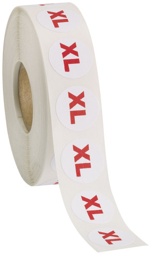 Xl Labels Self-Adhesive Size Labels - Size XL
