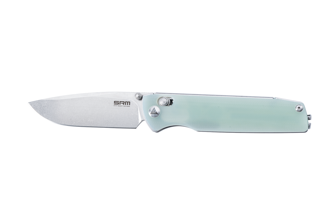 SRM 258L Folding Knife Jade Handle