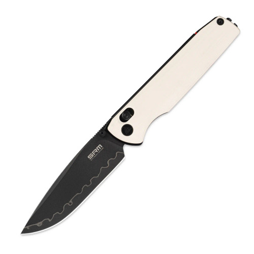 SRM Ambi Lock Folding Knife (Laminated 140Cr Blade, G10 Handle) Terrier 258L-GT2