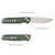 SRM Ambi Lock Folding Knife (Laminated 140Cr Blade, Micarta Handle) Terrier 258L-MG2