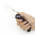 SRM Knives 9201 Ambi Lock Knife, Black G10, Satin Blade