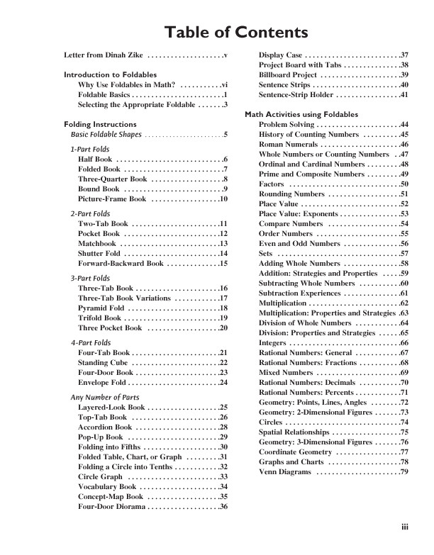 Dinah Zike's Big Book of Elementary Math K-6 - DINAH.COM