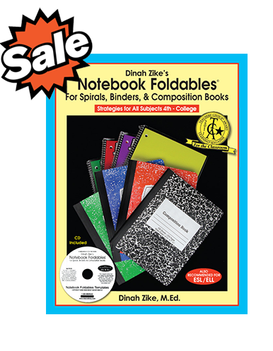 Dinah Zike's Notebook Foldables for Spirals, Binders, & Composition Books