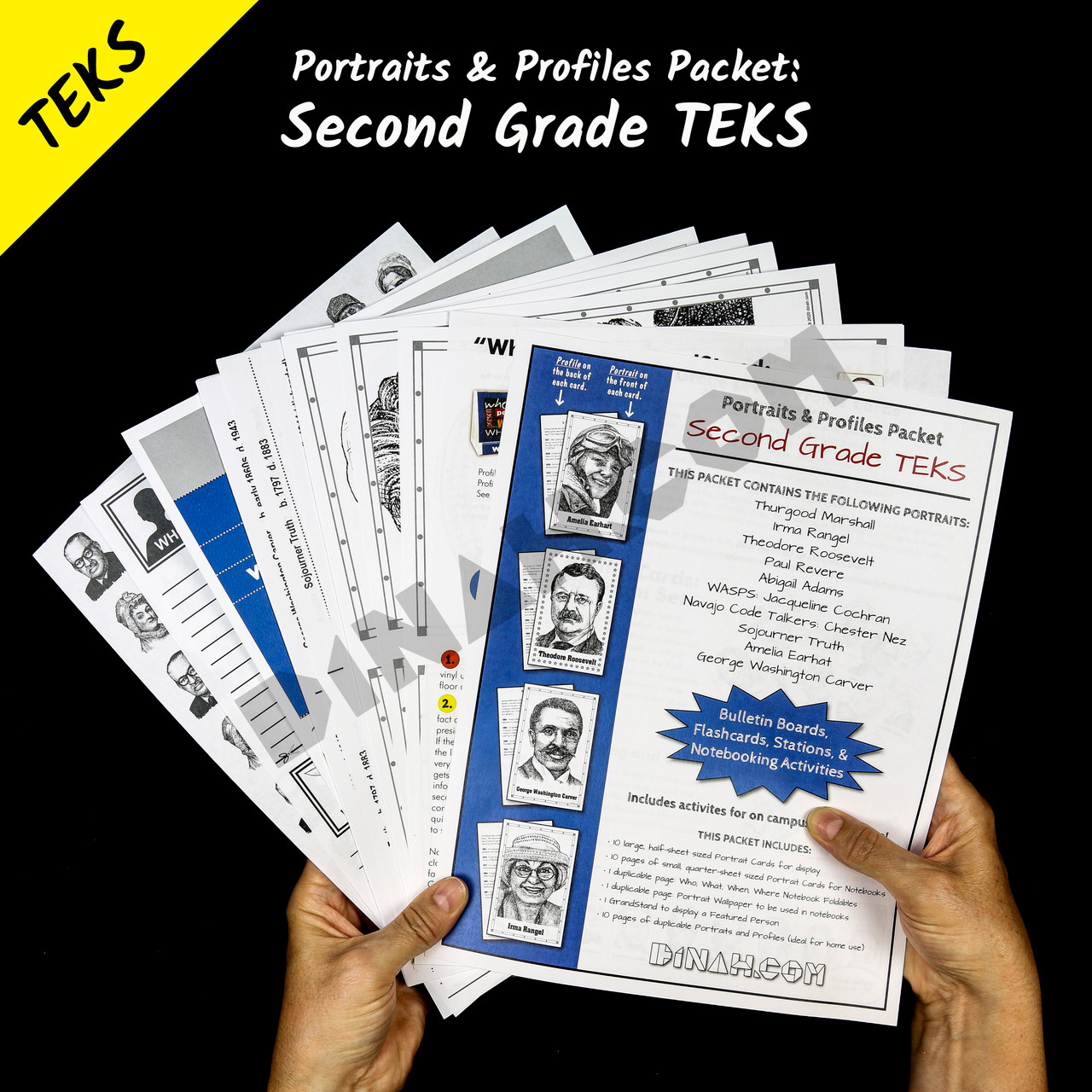 Portraits and Profiles Packet: Second Grade TEKS