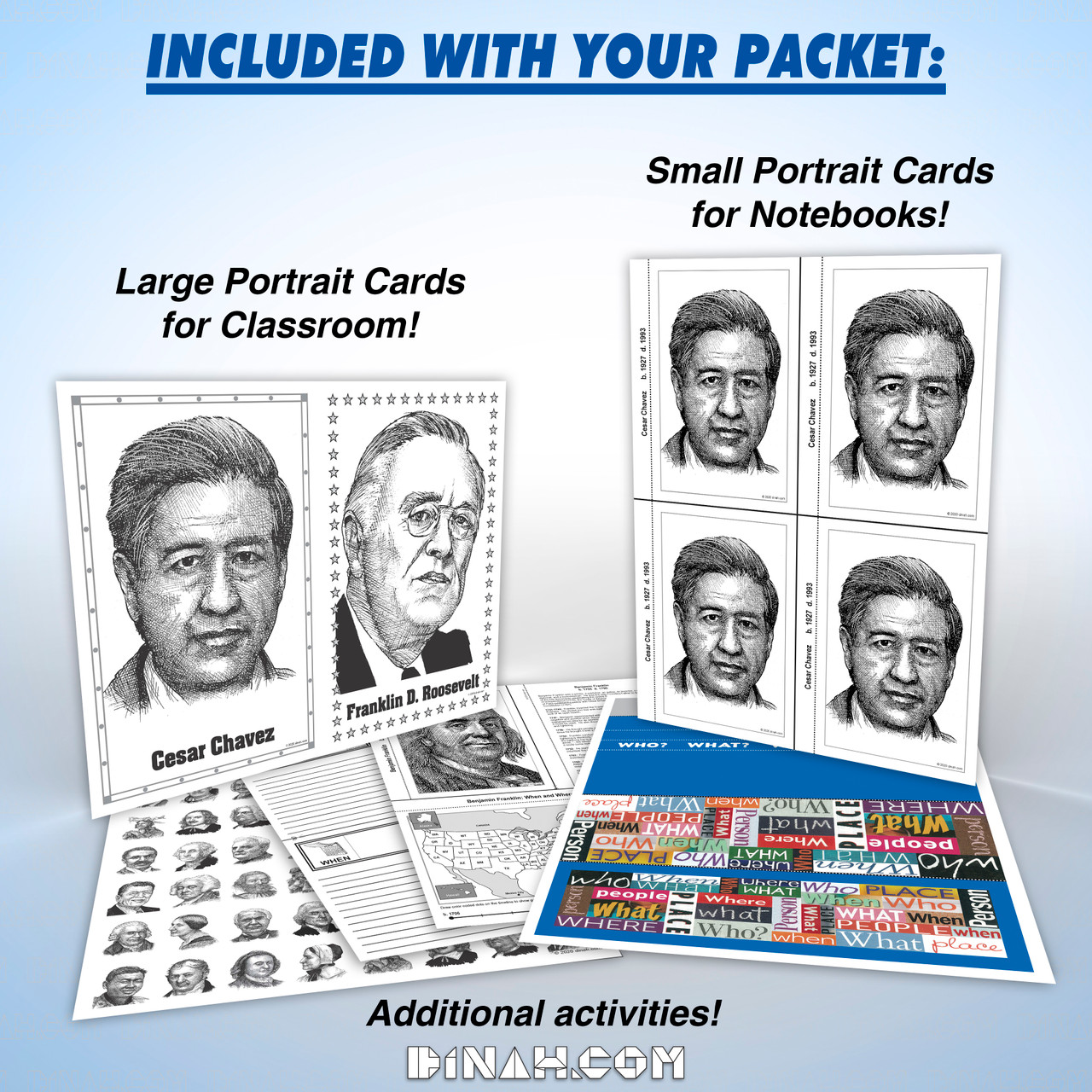 Portraits and Profiles Packet: Fifth Grade TEKS