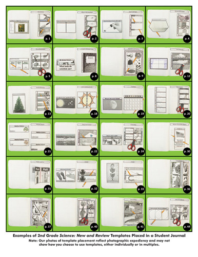 Dinah Zike's Notebooking Central Notebook Foldables 2nd Grade Science: New and Review Digital Copy