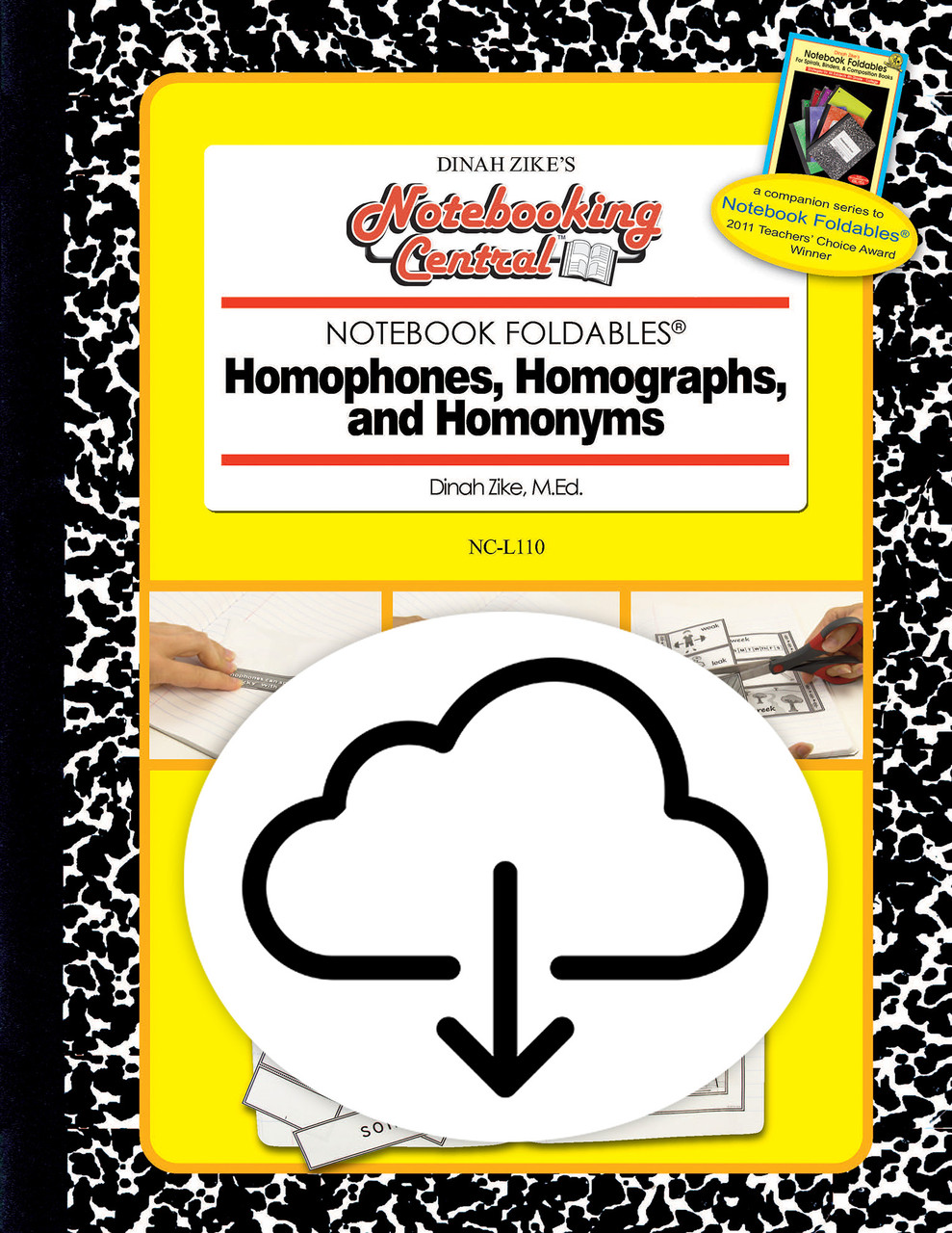 Dinah Zike's Notebooking Central Notebook Foldables Homophones, Homographs, and Homonyms Digital Copy