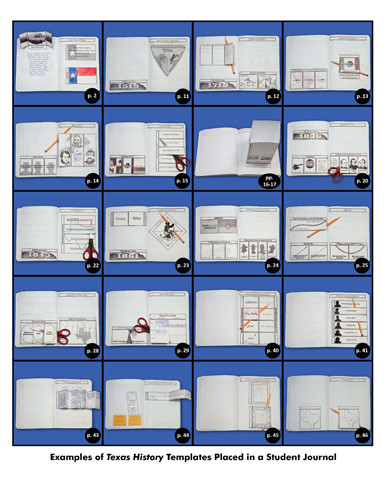Dinah Zike's Notebook Foldables Notebooking Central Texas History Digital Copy