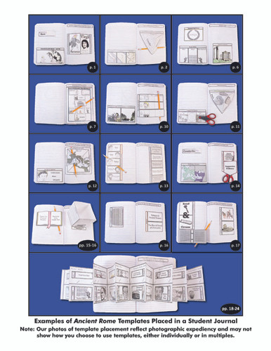 Dinah Zike's Notebooking Central Notebook Foldables Topic Investigations Ancient Rome Digital Copy