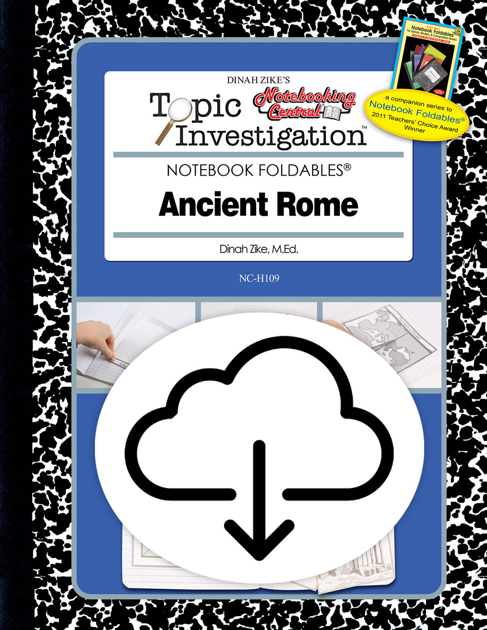 Dinah Zike's Notebooking Central Notebook Foldables Topic Investigations Ancient Rome Digital Copy