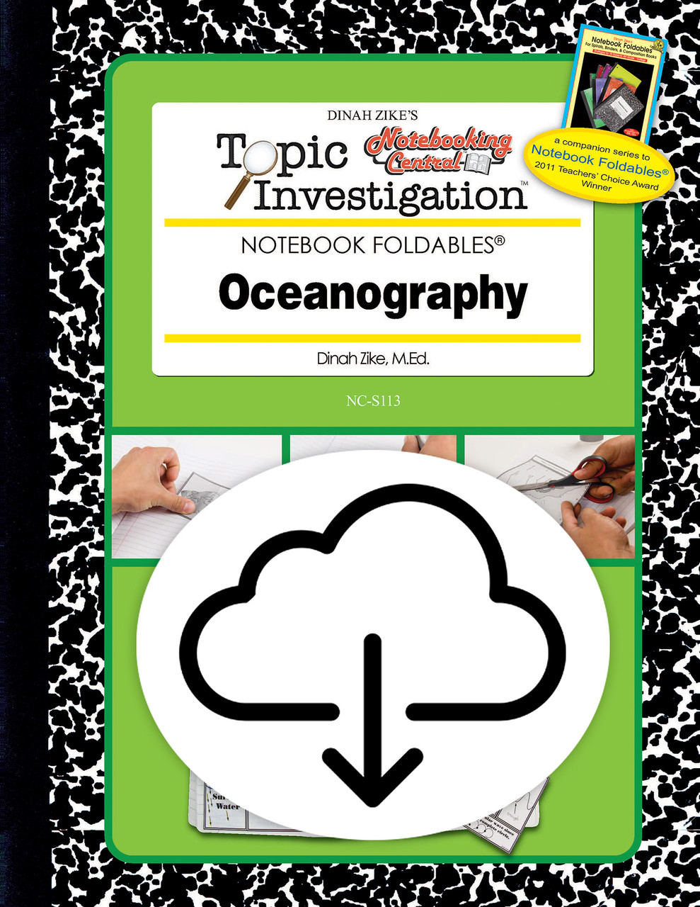 Dinah Zike's Notebooking Central Notebook Foldables Topic Investigation Oceanography Digital Copy