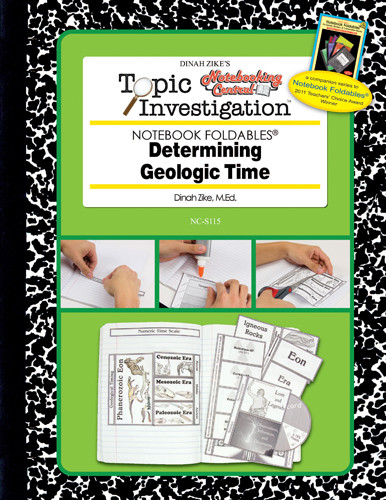 Dinah Zike's Notebooking Central Notebook Foldables Topic Investigation Determining Geologic TIme Digital Copy