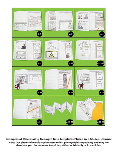 Dinah Zike's Notebooking Central Notebook Foldables Topic Investigation Determining Geologic TIme Digital Copy
