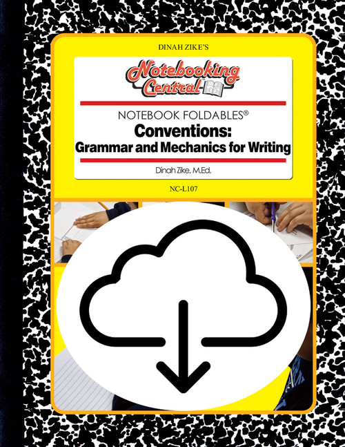 Dinah Zike's Notebooking Central Notebook Foldables Conventions Digital Copy