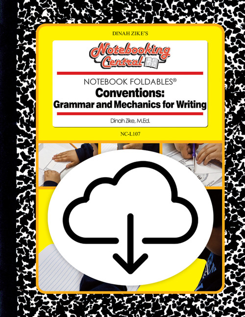 Dinah Zike's Notebooking Central Notebook Foldables Conventions Digital Copy