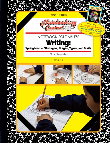 Dinah Zike's Notebooking Central Notebook Foldables Writing: Springboards, Strategies, Stages, Types  Digital Copy