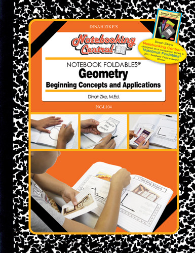 Dinah Zike's Notebooking Central Notebook Foldables Geometry: Beginning Concepts and Applications Digital Copy