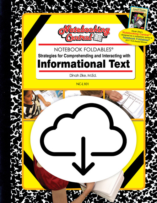 Dinah Zike's NBC Notebook Foldables Strategies for Comprehending & Interacting w/ Informational Text Digital Copy