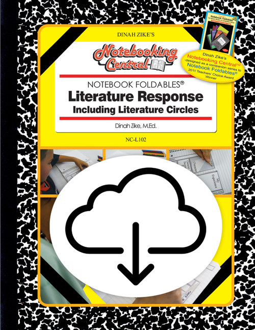 Dinah Zike's Notebooking Central Notebook Foldables Literature Response Including Literature Circles Digital Copy