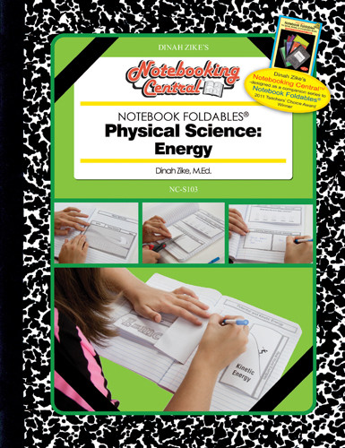 Dinah Zike's Notebooking Central Notebook Foldables Physical Science: Energy Digital Copy