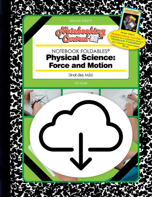 Dinah Zike's Notebooking Central Notebook Foldables Physical Science: Force and Motion Digital Copy