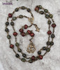 St Michael Holy Spirit Bronze Bloodstone Red Jasper Chaplet