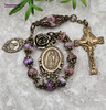 Lady of Guadalupe Charoite Bronze Ornate Antique Style Chaplet