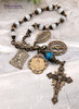 Immaculate Mary Virgin Miraculous Assumption Fatima Moonstone Apatite Bronze Ornate Chaplet