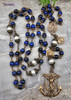 Stella Maris Anchor Crucifix Michael Nautical Blue Tiger Eye Vintage Bronze Rosary