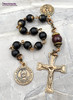 Florian Michael Black Onyx Vintage Bronze Firefighter Chaplet